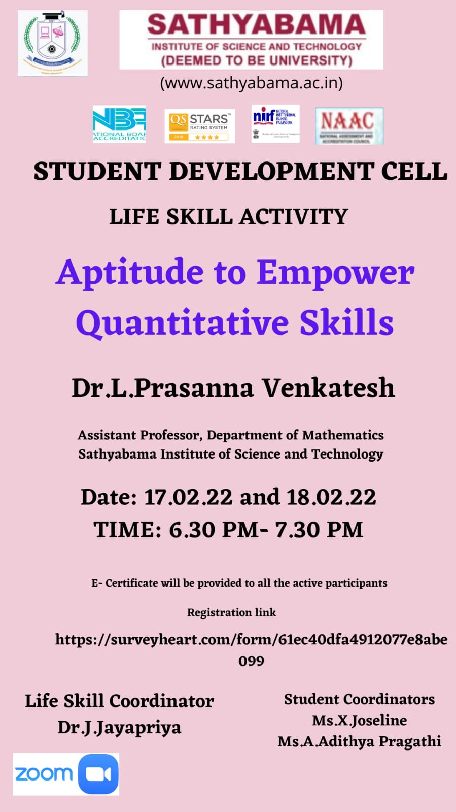 APTITUDE TO EMPOWER QUANTITATIVE SKILLS